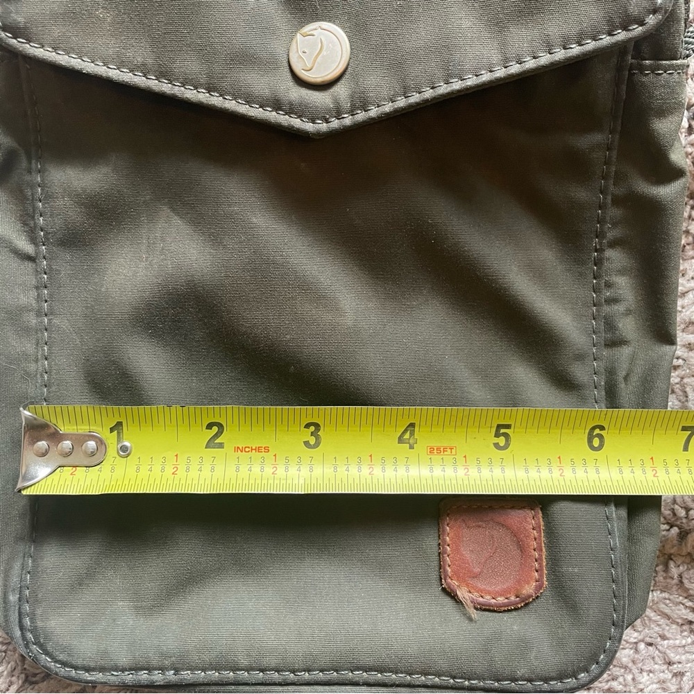 Fjallraven Pocket Bag G-1000 Crossbody Zip Green Travel Hiking Snap Close - Picture 13 of 16